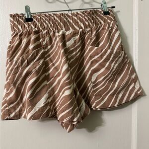 Zebra Print Women Shorts
